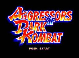 Aggressors of Dark Kombat Title Screen